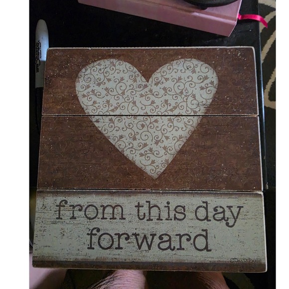 Dan DiPaolo Other - Dan DiPaolo From This Day Forward Wood Pallet Sign Rustic Heart Wedding Decor